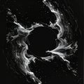 Abstract Water Splash Vortex Black And White Dynamic Motion With Light Sparks Royalty Free Stock Photo