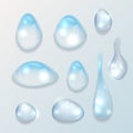 Abstract Water transparent drops backgrounds.vector Royalty Free Stock Photo