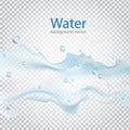 Abstract Water transparent drops backgrounds.vector Royalty Free Stock Photo