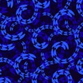 Abstract water whirl seamless pattern background