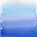 Abstract watercolor artwork featuring a gradient transition from light blue at the top to a deeper Royalty Free Stock Photo