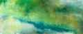 Abstract watercolor background bright green, blue, yellow colors. absract landscape. texture for your design greeting cards and Royalty Free Stock Photo