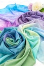 Abstract watercolor background made from colored fabric Royalty Free Stock Photo