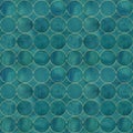 Abstract watercolor background with dark teal color circles