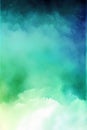 Abstract watercolor background. Green and blue watercolor texture. Vector illustration. Royalty Free Stock Photo