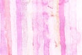 Abstract watercolor background. Hand drawn pink liles, wood imitation Royalty Free Stock Photo