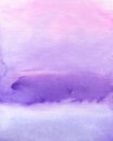 Abstract watercolor background, hand painted texture, purple paint stains. Design for backgrounds, wallpapers, covers and Royalty Free Stock Photo