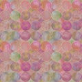 Abstract watercolor background with multicolor circles. Watercolor hand drawn seamless pattern Royalty Free Stock Photo