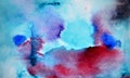 Abstract watercolor background. Watercolor paint spread and mixed together.