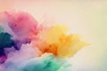 Abstract watercolor background. Paper texture. Colorful backdrop for cards, flyers and invitations. Generative AI Royalty Free Stock Photo