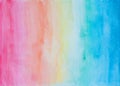 Abstract watercolor background in rainbow colors