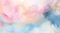 abstract watercolor background soft pastel pink and blue shades, AI generated Royalty Free Stock Photo