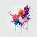 abstract watercolor background with splashes