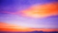 abstract watercolor background sunset sky orange purple Royalty Free Stock Photo