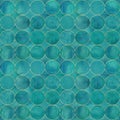 Abstract watercolor background with turquoise color circles