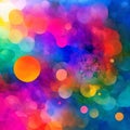 Abstract watercolor background with watercolor splashe. Generative AI