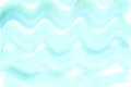 Abstract watercolor background. Wavy lines of blue paint. Royalty Free Stock Photo