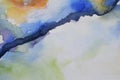 Abstract watercolor backround on paper Royalty Free Stock Photo