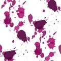 Abstract watercolor blobs. Colorful abstract vector ink paint splats Royalty Free Stock Photo