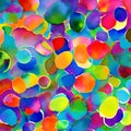513 Abstract Watercolor Blobs: A vibrant and dynamic background featuring abstract watercolor blobs in bold and energetic colors