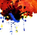 Abstract watercolor blot