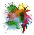 Abstract watercolor blot background