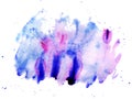 Abstract watercolor blot. Hand drawn watercolor background. Stock raster illustration. Royalty Free Stock Photo