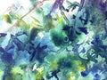 Abstract watercolor blue leaf background Royalty Free Stock Photo