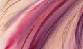 Abstract watercolor blurred background. Diagonal stripes of vivid crimson and purple colors on delicate background of pink and Royalty Free Stock Photo