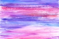 Abstract watercolor bright violet gradient background with brush smears