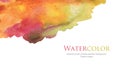 Abstract watercolor brush strokes painted background. Royalty Free Stock Photo