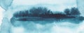 Abstract watercolor brush strokes painted background. Texture paper. Horizontal long banner