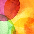 Abstract watercolor circle painted background Royalty Free Stock Photo