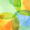 Abstract watercolor circle painted background Royalty Free Stock Photo