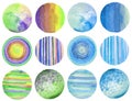 Abstract watercolor circle painted background. Texture paper. Is Royalty Free Stock Photo