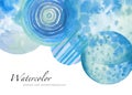Abstract watercolor circle painted background. Texture paper. Is Royalty Free Stock Photo