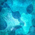 Abstract watercolor creative sea ocean background with colorful teal turquoise blue colored grunge geometric shapes Royalty Free Stock Photo