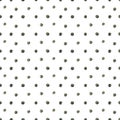 Watercolor dots seamless pattern on white