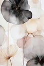 Abstract watercolor floral painting, Neutral printable art, vertical botanical wall decor