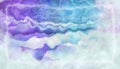 Abstract watercolor framed violet blue clouds with under tone with grey vintage grunge background texture design layout Royalty Free Stock Photo