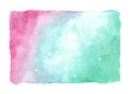 Abstract watercolor galaxy sky background. Royalty Free Stock Photo