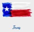 Grunge flag of the state of Texas Royalty Free Stock Photo