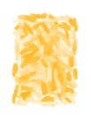 Beautiful yellow paint texture. Watercolor smear brush background Royalty Free Stock Photo