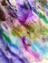 Abstract watercolor hand painted background. Multicolor stain of paint on a white napkin Royalty Free Stock Photo