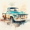 Abstract, watercolor, illustrations, ink painting, bicycles, motorcycles, cars, pickup trucks, trucks, trucks, trains, gold