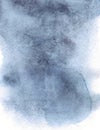 Abstract watercolor indigo background, paper texture