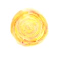 Abstract watercolor loose yellow and orange circle