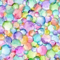 Abstract watercolor multicolored circles background Royalty Free Stock Photo