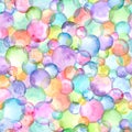 Abstract watercolor multicolored circles background Royalty Free Stock Photo