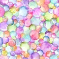 Abstract watercolor multicolored circles background Royalty Free Stock Photo